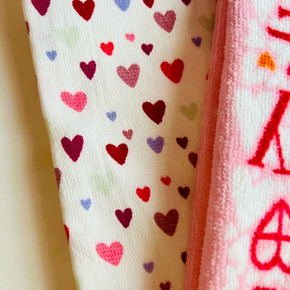 2 You Are My Happy Place Kitchen Towels House Hearts Rainbows Clouds Love - Picture 3 of 11